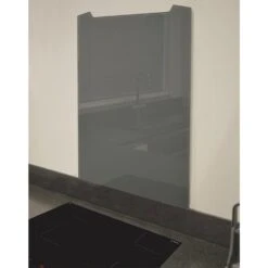 CDA Grey Square Glass Kitchen Splashback 1200x750mm ASG12GR