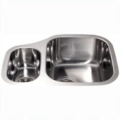 CDA KCC27SS 1.5 Bowl Polished Stainless Steel Undermount Kitchen Sink LHSB