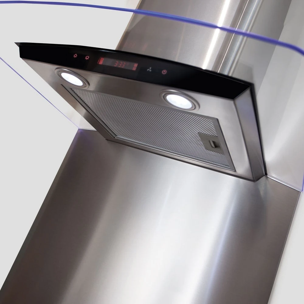 CDA Stainless Steel Curved Kitchen Splashback 900x750mm CSB92KSS 1 CDA Stainless Steel Curved Kitchen Splashback 900x750mm CSB92KSS