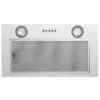 CDA White & Silver 3 Speed Canopy Extractor With Push Button Controls CCA52SI