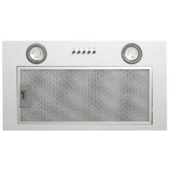 CDA White & Silver 3 Speed Canopy Extractor With Push Button Controls CCA52SI