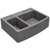 Chambord Clotaire III 1.5 Bowl Titanium Grey Granite Kitchen Sink & Waste
