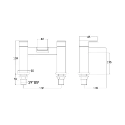 Deva Sparkle Chrome Bath Mixer & Basin Taps Pack Set 8 Deva Sparkle Chrome Bath Mixer & Basin Taps Pack Set -Household Goods Shop deva sparkle chrome bath mixer basin taps pack set p45503 218504 image