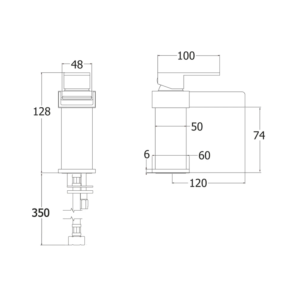 Deva Sparkle Chrome Bath Mixer & Basin Taps Pack Set 5 Deva Sparkle Chrome Bath Mixer & Basin Taps Pack Set - Image 5