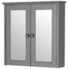 Elation Etienne Dove Grey Traditional Wall Hung Mirror Cabinet 29399/421