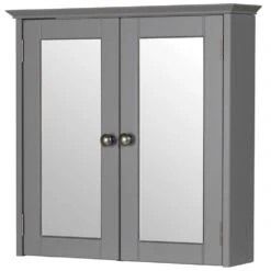 Elation Etienne Dove Grey Traditional Wall Hung Mirror Cabinet 29399/421