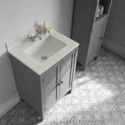 Elation Etienne White Traditional Ceramic Under Counter Basin 898