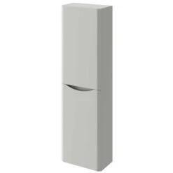 Elation Ome Matt Pearl Grey Modern Wall Hung Tall Unit 29804/456