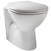 Elation White Traditional Back To Wall Pan 650