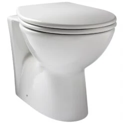 Elation White Traditional Back To Wall Pan 650