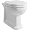 Elation White Traditional Back To Wall Pan 6507