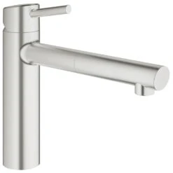 Grohe Concetto Supersteel Single Lever Kitchen Sink Mixer Tap 31129DC1