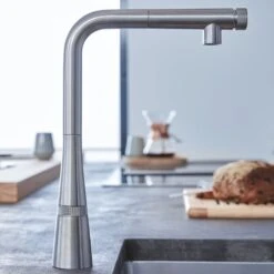 Grohe Zedra Smartcontrol Chrome Pullout Kitchen Sink Mixer Tap 31593002 -Household Goods Shop grohe zedra smartcontrol chrome pullout kitchen sink mixer tap 31593002 p37048 181756 image