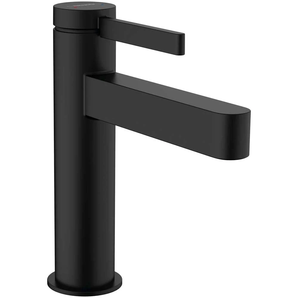 Hansgrohe Finoris Matt Black Single Lever Basin Mixer Tap 110 With Pop-Up Waste 1 Hansgrohe Finoris Matt Black Single Lever Basin Mixer Tap 110 With Pop-Up Waste