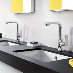 Hansgrohe Metris Chrome Single Lever Basin Mixer Tap 230 With Pop-Up Waste -Household Goods Shop hansgrohe metris chrome single lever basin mixer tap 230 with pop up waste p42363 207999 image