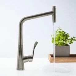 Hansgrohe Metris Select M71 Chrome Pullout Spout Kitchen Sink Mixer Tap 14884000 -Household Goods Shop hansgrohe metris select m71 chrome pullout spout kitchen sink mixer tap 14884000 p32709 159984 image