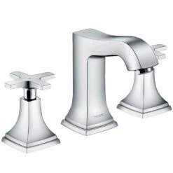 Hansgrohe Metropol Classic Chrome 3-Hole Basin Mixer Tap 110 With Pop-Up Waste