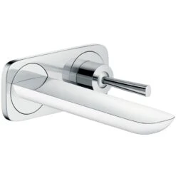 Hansgrohe Puravida White & Chrome Concealed Basin Mixer Tap With 16.5cm Spout