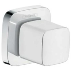 Hansgrohe Puravida White & Chrome Concealed Shower Mixer Shut-Off Valve