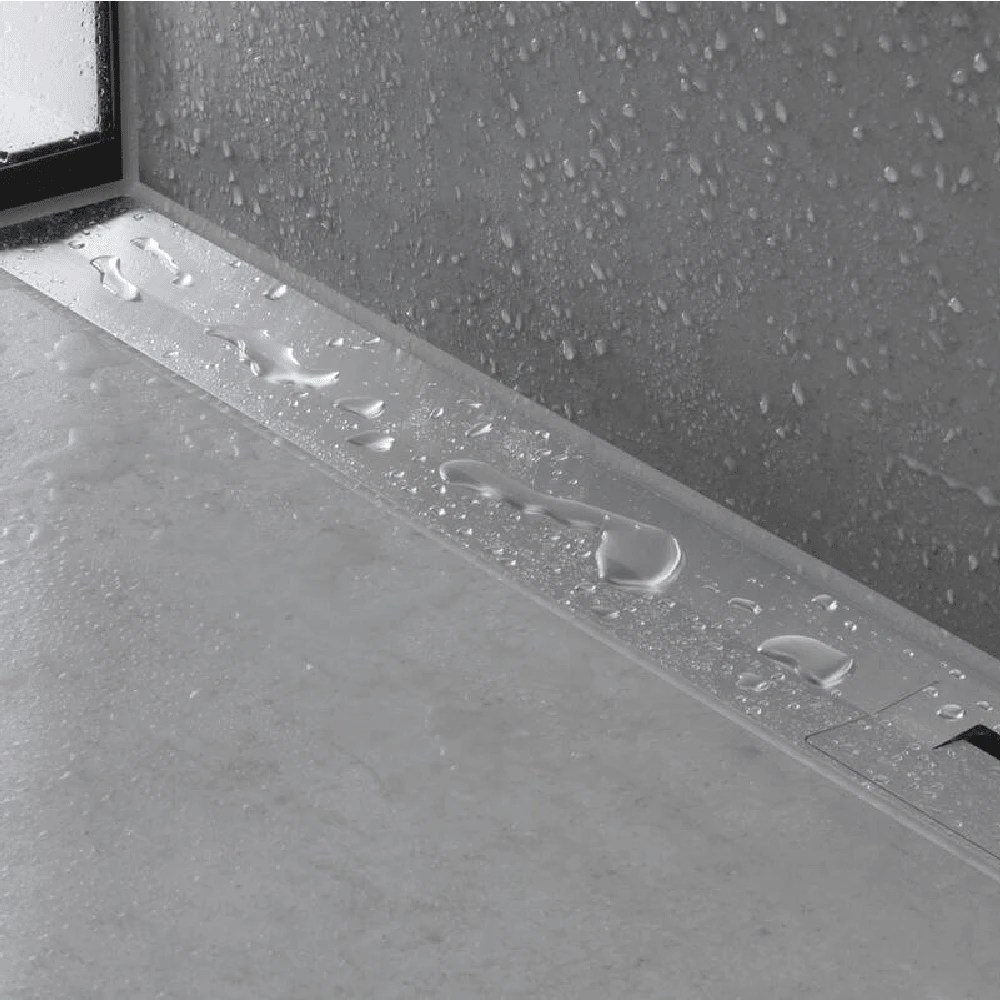 Hansgrohe RainDrain Flex 1000 Brushed Black Chrome Cuttable Wall Mounted Shower Drain Finish Set 3 Hansgrohe RainDrain Flex 1000 Brushed Black Chrome Cuttable Wall Mounted Shower Drain Finish Set - Image 3