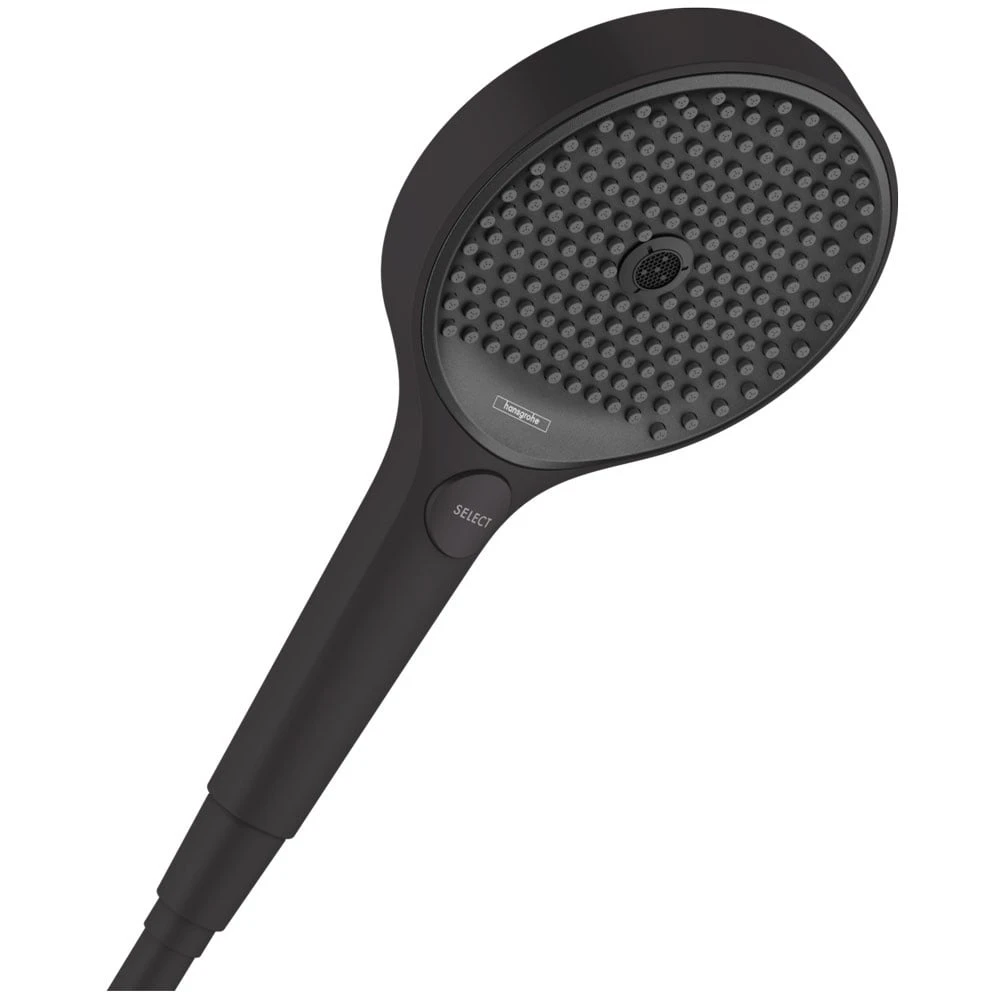 Hansgrohe Rainfinity Eco 130 3 Jet Matt Black Hand Shower Head 1 Hansgrohe Rainfinity Eco 130 3 Jet Matt Black Hand Shower Head