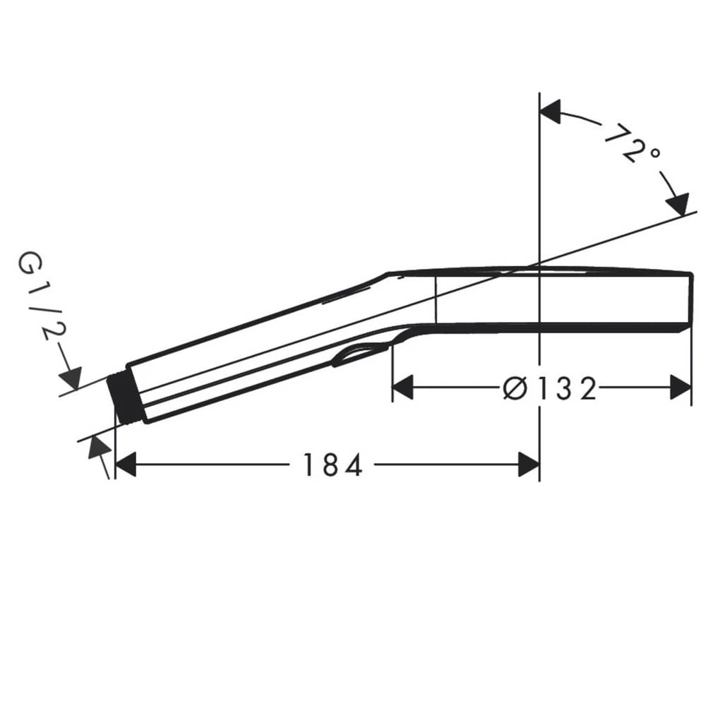 Hansgrohe Rainfinity Eco 130 3 Jet Matt Black Hand Shower Head 3 Hansgrohe Rainfinity Eco 130 3 Jet Matt Black Hand Shower Head - Image 3