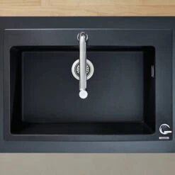 Hansgrohe S510-F660 1.0 Bowl Graphite Black Kitchen Sink 43313170