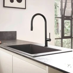 Hansgrohe S510-F660 1.0 Bowl Graphite Black Kitchen Sink 43313170 -Household Goods Shop hansgrohe s510 f660 1 0 bowl graphite black kitchen sink 43313170 p37222 182229 image