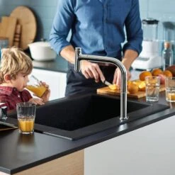 Hansgrohe S510-F660 1.0 Bowl Graphite Black Kitchen Sink 43313170 -Household Goods Shop hansgrohe s510 f660 1 0 bowl graphite black kitchen sink 43313170 p37222 182231 image