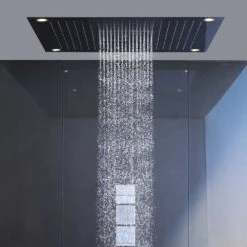 Hansgrohe Showerheaven 970x970mm 3 Jet Overhead Shower Without Lighting -Household Goods Shop hansgrohe showerheaven 970x970mm 3 jet overhead shower without lighting p27951 165012 image