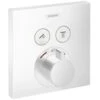 Hansgrohe ShowerSelect Matt White Concealed 2 Outlet Thermostatic Mixer Valve
