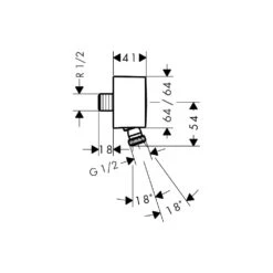 Hansgrohe Soft Cube Valve With Croma Select Rail Kit And Exafill Thermostatic -Household Goods Shop hansgrohe soft cube valve with croma select rail kit and exafill thermostatic p32436 158874 image