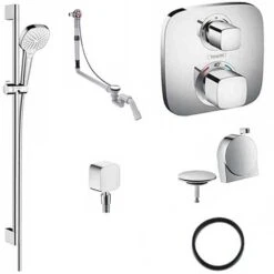 Hansgrohe Soft Cube Valve With Croma Select Rail Kit And Exafill Thermostatic
