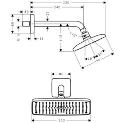Hansgrohe Soft Cube Valve With Raindance (240) Overhead -Household Goods Shop hansgrohe soft cube valve with raindance 240 overhead p32431 158834 image