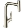 Hansgrohe Talis Select M51 Brushed Steel Pullout Kitchen Sink Mixer Tap 73852800