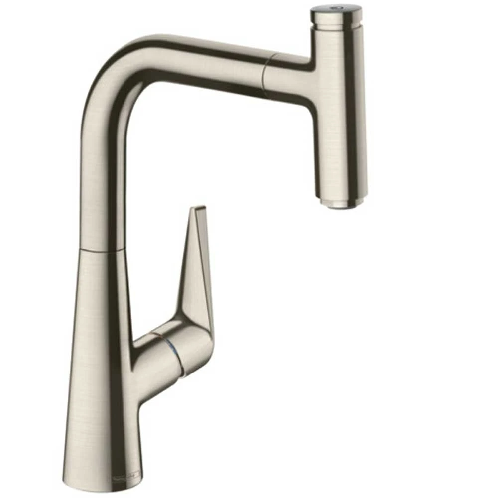 Hansgrohe Talis Select M51 Brushed Steel Pullout Kitchen Sink Mixer Tap 73852800 1 Hansgrohe Talis Select M51 Brushed Steel Pullout Kitchen Sink Mixer Tap 73852800