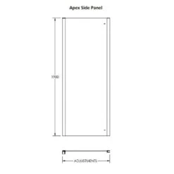 Hudson Reed Apex 1000mm Chrome Side Panel 5 Hudson Reed Apex 1000mm Chrome Side Panel -Household Goods Shop hudson reed apex 1000mm chrome side panel p28919 142335 image