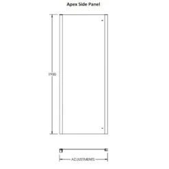 Hudson Reed Apex 800mm Chrome Side Panel 5 Hudson Reed Apex 800mm Chrome Side Panel -Household Goods Shop hudson reed apex 800mm chrome side panel p28928 142376 image