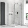 Hudson Reed Apex Chrome Hinged Door Shower Enclosure 760x900x8mm