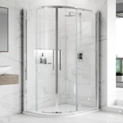 Hudson Reed Apex Chrome Offset Quadrant Shower Enclosure 1200x800mm