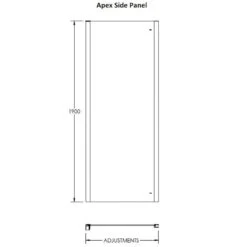 Hudson Reed Apex Chrome Sliding Door Shower Enclosure 1400x1000x8mm -Household Goods Shop hudson reed apex chrome sliding door shower enclosure 1400x1000x8mm p29241 143799 image