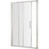 Hudson Reed Apex Chrome Wetroom Shower Sliding Door 1100mm M1100SSH4