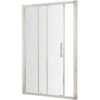 Hudson Reed Apex Chrome Wetroom Shower Sliding Door 1400mm M1400SSH4