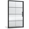 Hudson Reed Apex Matt Black Sliding Shower Door 1200mm - ADSL12-E8