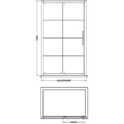 Hudson Reed Apex Matt Black Sliding Shower Door 1200mm - ADSL12-E8 -Household Goods Shop hudson reed apex matt black sliding shower door 1200mm adsl12 e8 p58282 267187 image
