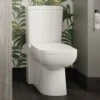 Hudson Reed Arlo White Close Coupled Compact Flush Toilet & Soft Close Seat - CPC027