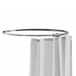 Hudson Reed Bathroom Accessories Round Shower Ring Curtain - LA386