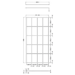 Hudson Reed Black Frame Wetroom Shower Screen & Support Bar 1000x1950x8mm WRSF10 -Household Goods Shop hudson reed black frame wetroom shower screen support bar 1000x1950x8mm wrsf10 p33103 162328 image