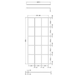 Hudson Reed Black Frame Wetroom Shower Screen & Support Bar 900x1950x8mm WRSF090 -Household Goods Shop hudson reed black frame wetroom shower screen support bar 900x1950x8mm wrsf090 p33102 162325 image