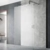 Hudson Reed Black Wetroom Shower Screen & Support Arms 1200mm BGPAF12